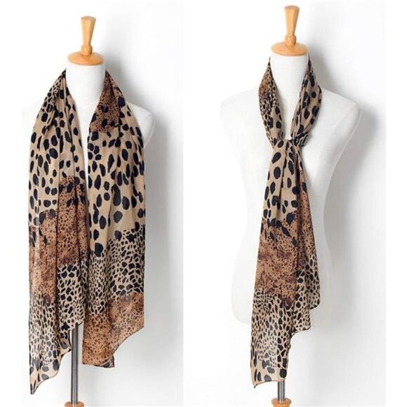 Women Shawl Scarf Lightweight Floral Print Solid Color Oversized Spring Summer - Picture 3 of 8